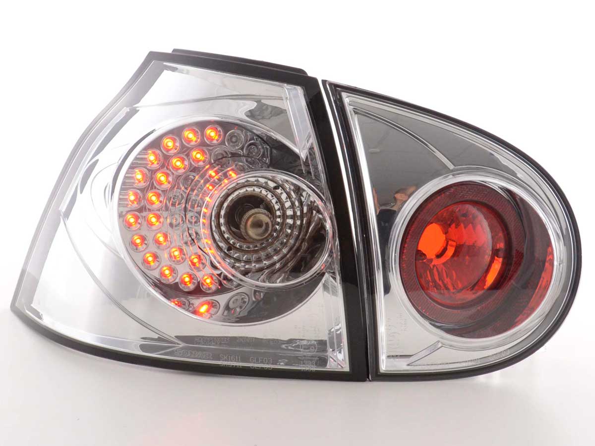 LED Rückleuchten Set VW Golf 5 Typ 1K 2003-2008 chrom LED Rückleuchten Set VW Golf 5 Typ 1K 2003-2008 chrom